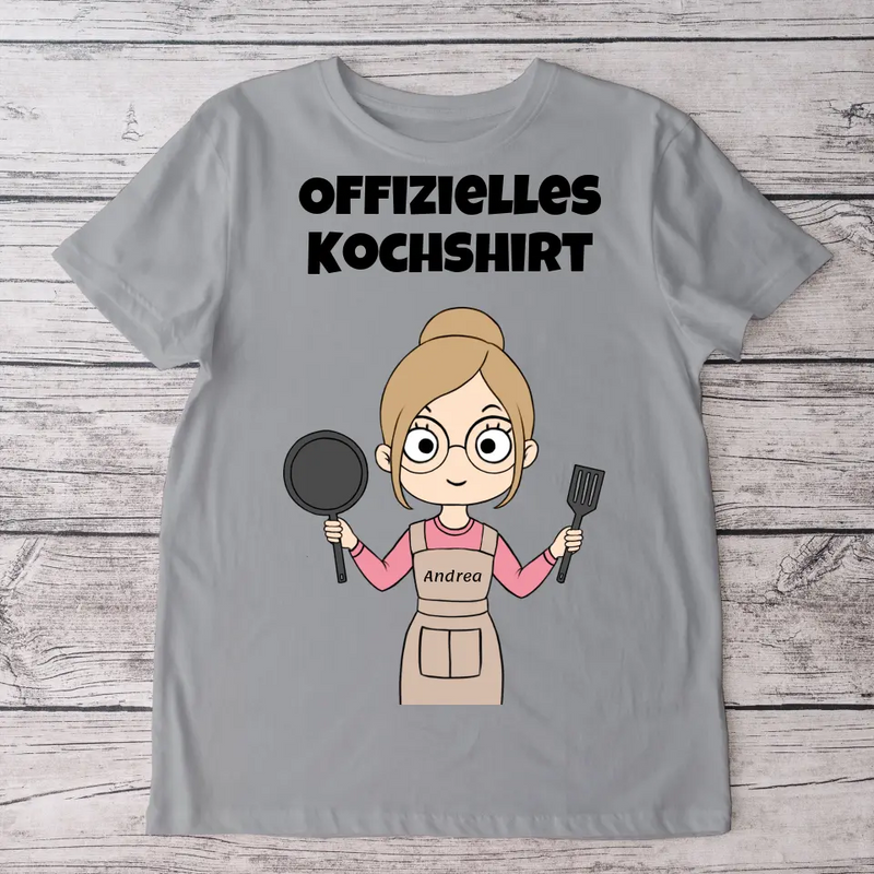 Offizielles Kochshirt - Personalisiertes T-Shirt