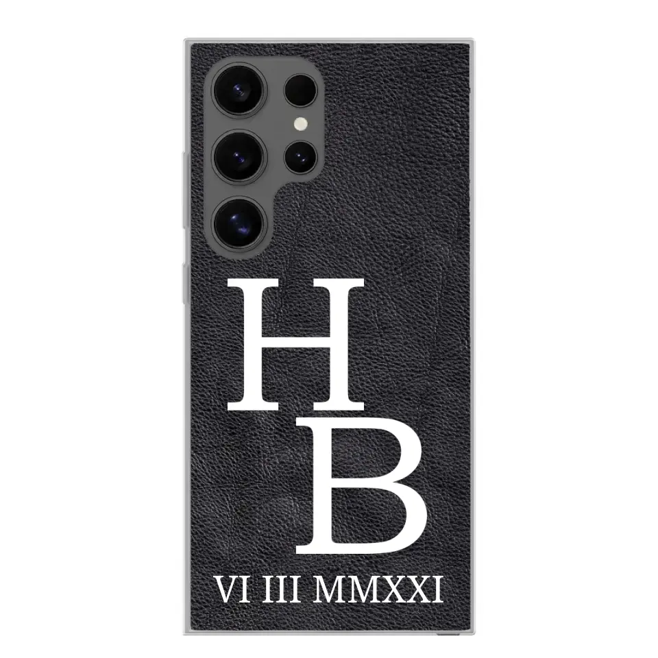 Jouw initialen - gepersonaliseerd telefoonhoesje