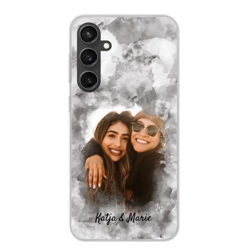 Jouw foto (waterverfstijl) - gepersonaliseerde telefoonhoesje
