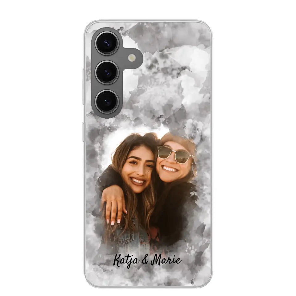 Jouw foto (waterverfstijl) - gepersonaliseerde telefoonhoesje