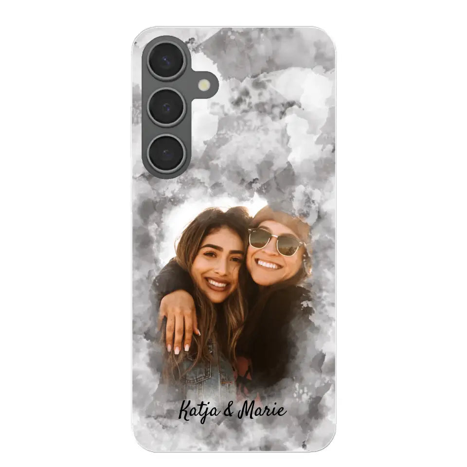 Jouw foto (waterverfstijl) - gepersonaliseerde telefoonhoesje