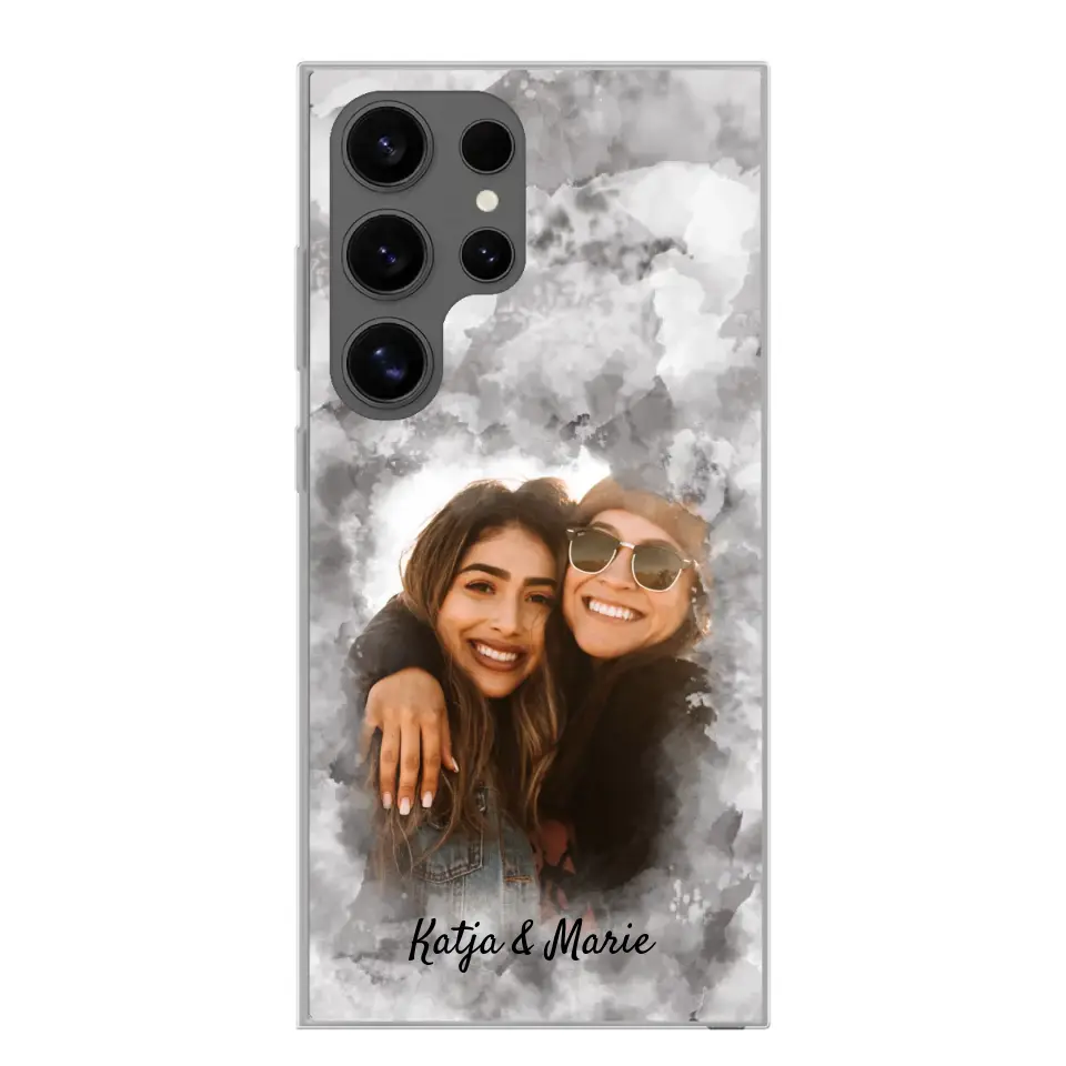 Jouw foto (waterverfstijl) - gepersonaliseerde telefoonhoesje