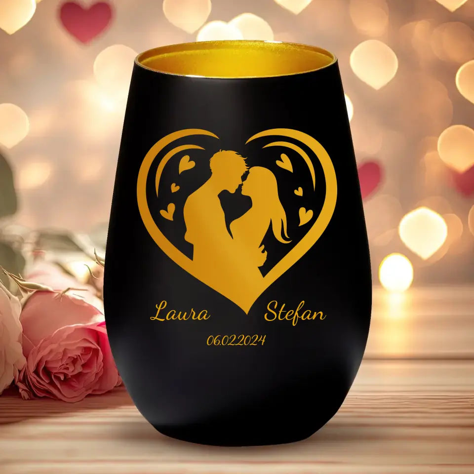 Fluisteringen van Liefde - Gepersonaliseerde Lantaarn