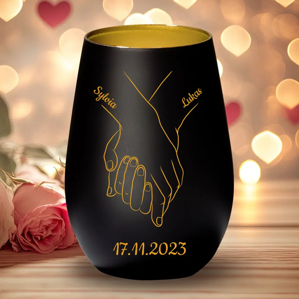 Hand in Hand - Gepersonaliseerde lantaarn