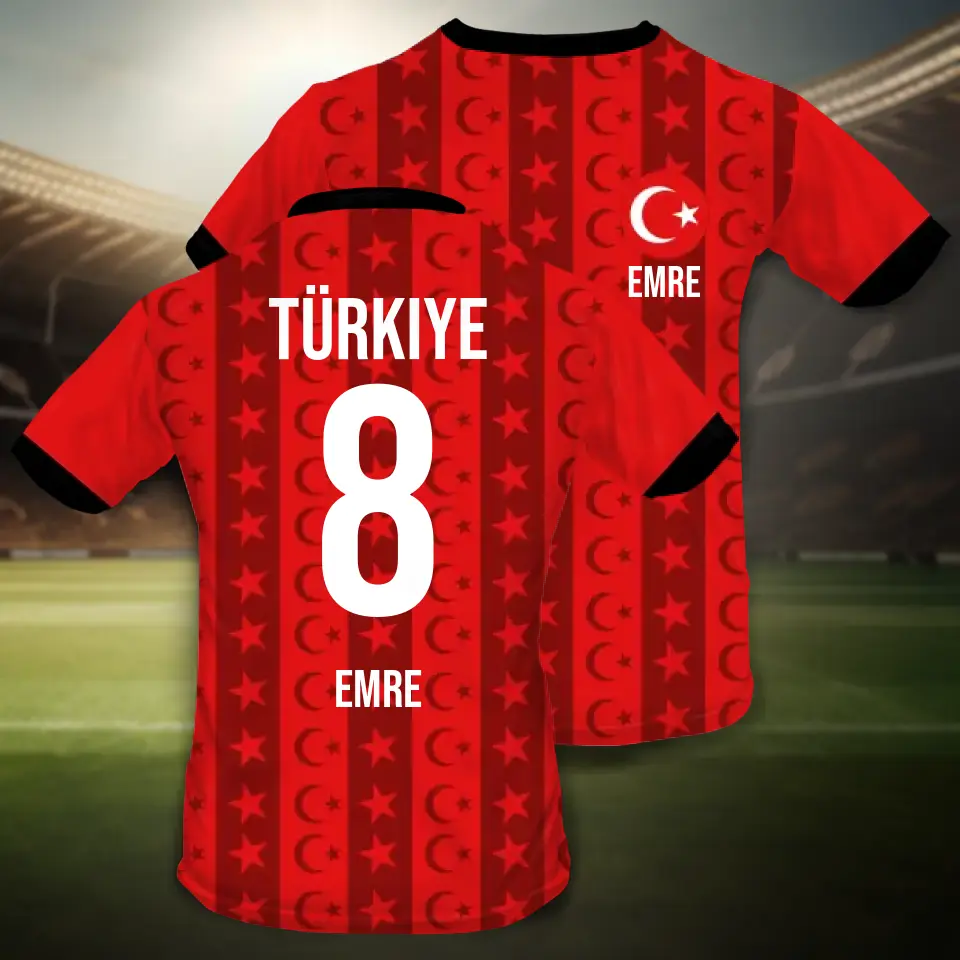 Turkije Jersey - Gepersonaliseerd T-shirt