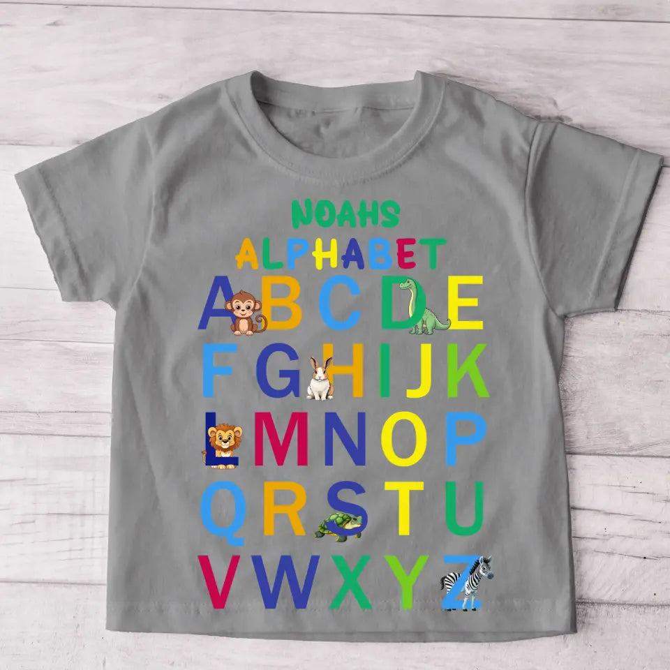 Mijn ABC - Gepersonaliseerd kinder T-shirt