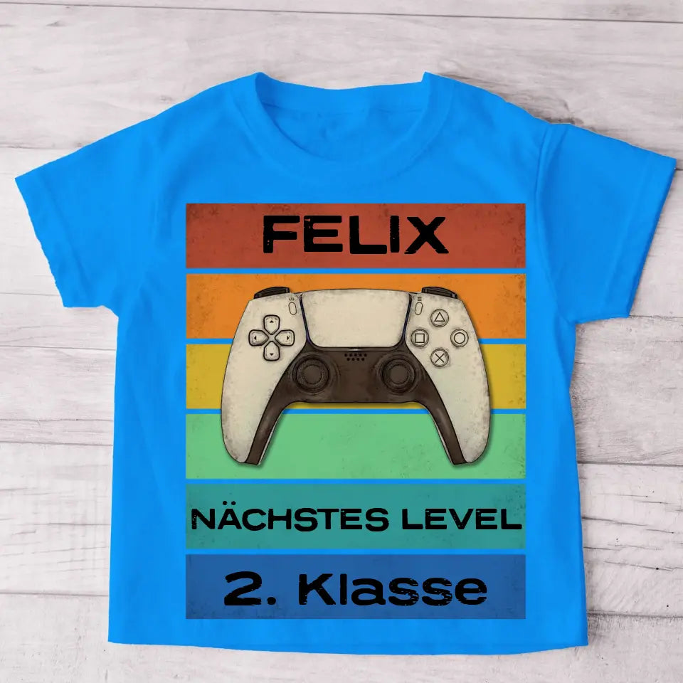 Level Up - Gepersonaliseerd kinder-T-shirt