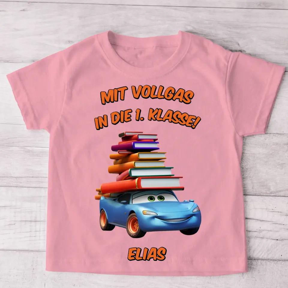 Vol gas - Gepersonaliseerd kinder T-shirt
