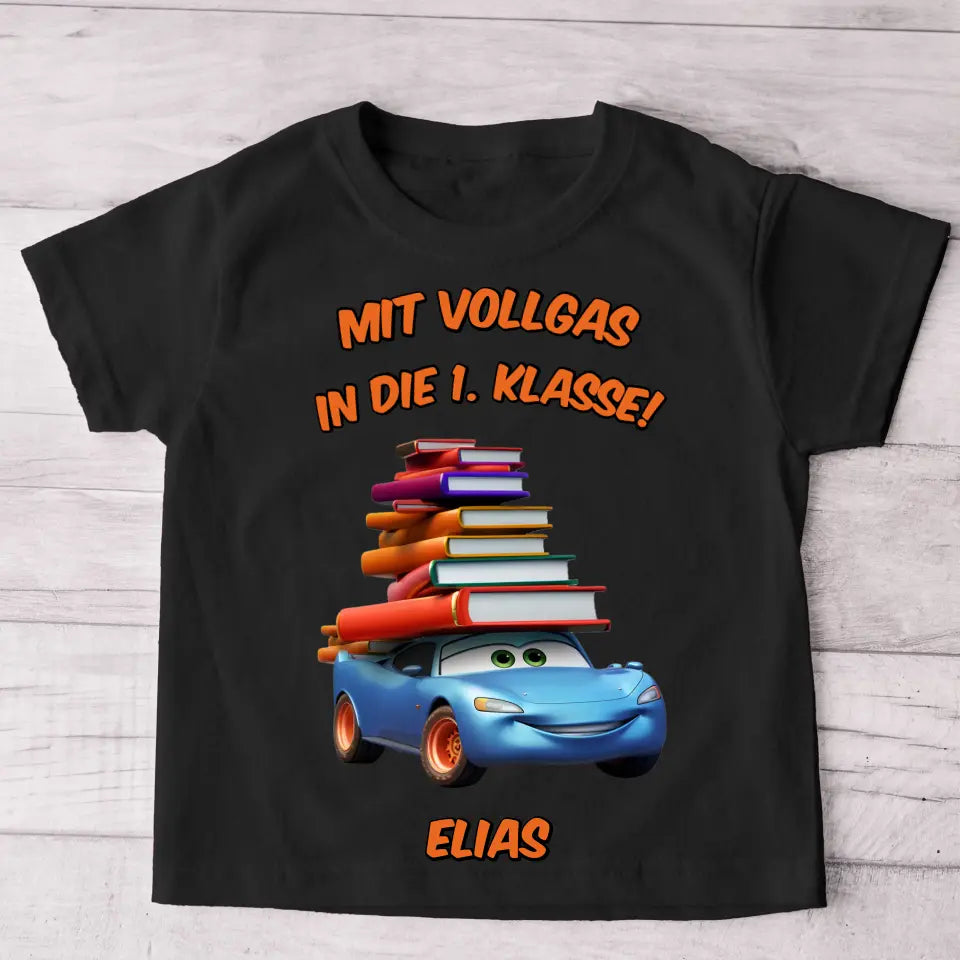 Vol gas - Gepersonaliseerd kinder T-shirt