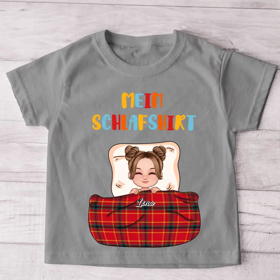 Mijn slaapshirt - gepersonaliseerd kinder-T-shirt