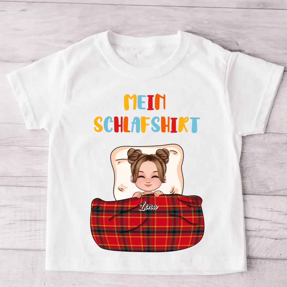 Mijn slaapshirt - gepersonaliseerd kinder-T-shirt