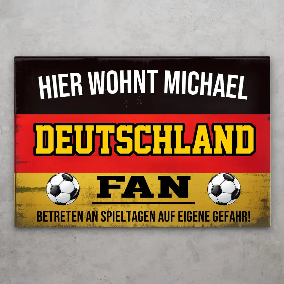 Eigene Gefahr - Personalisiertes Türschild