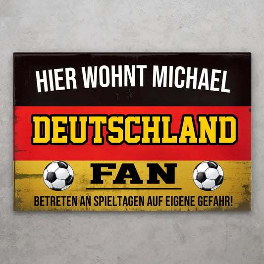 Eigene Gefahr - Personalisiertes Türschild