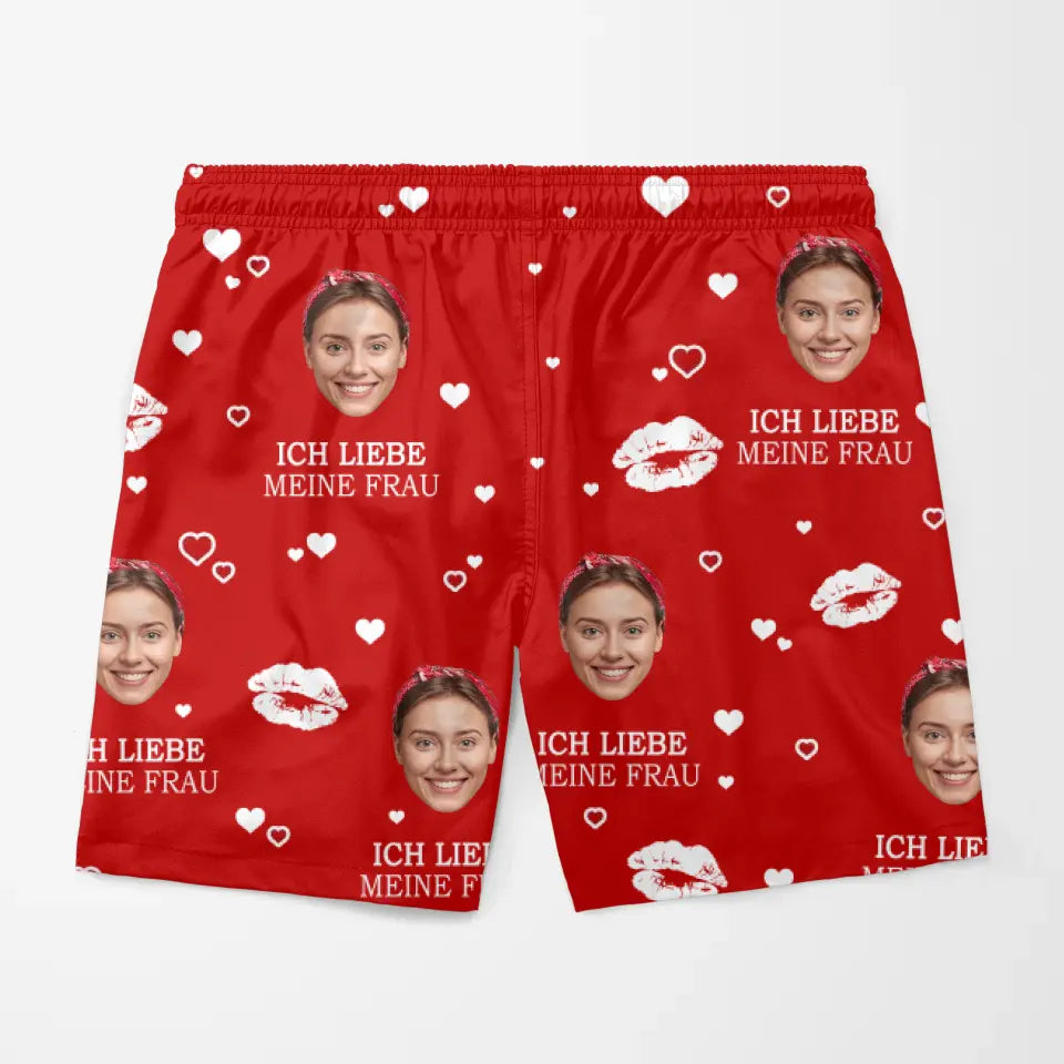 Ik hou van mijn vrouw - Gepersonaliseerde zwembroek