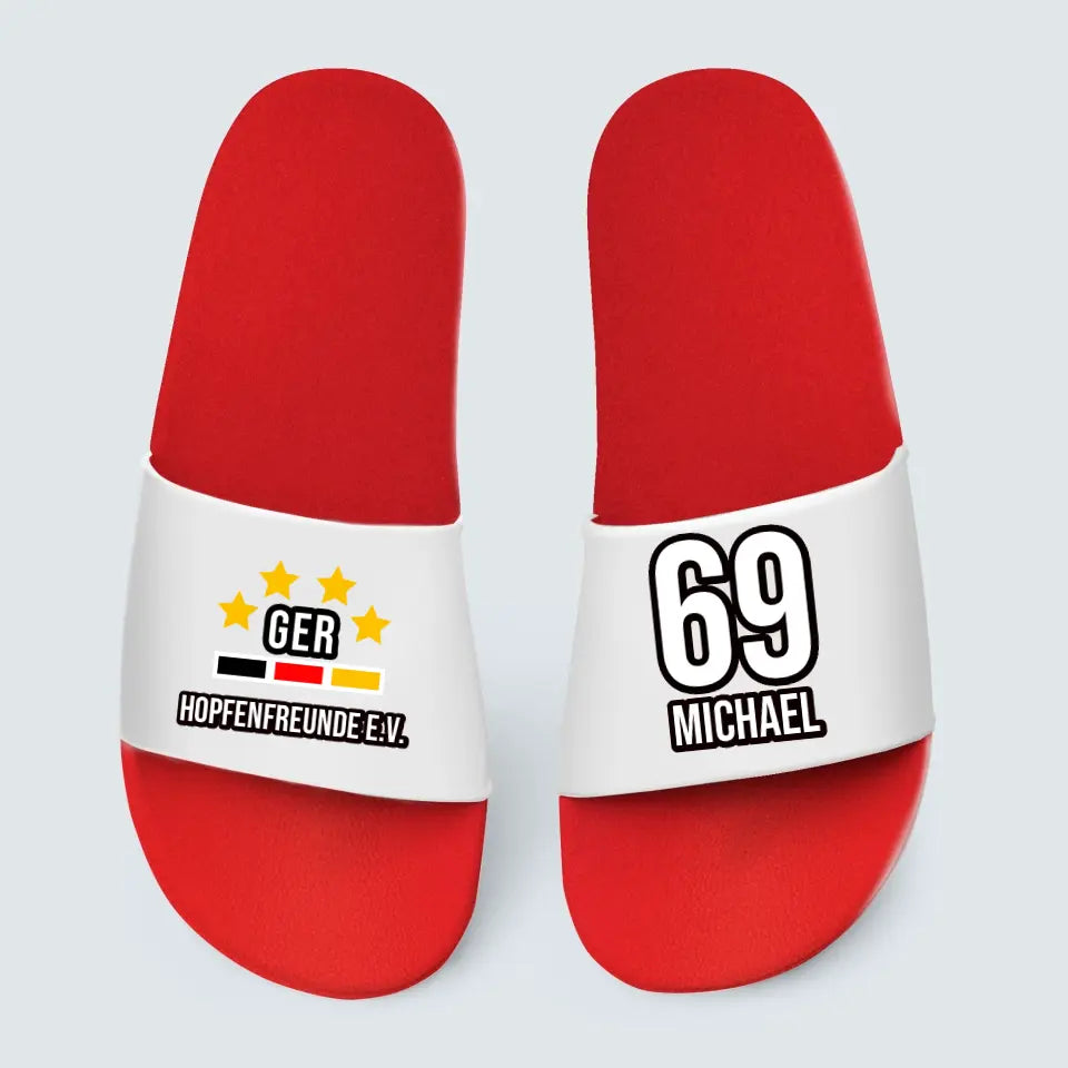 Duitsland-Laschen - Gepersonaliseerde slippers