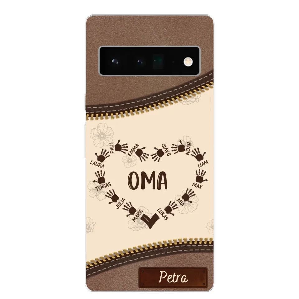 Favoriete Hart Leren Look - Gepersonaliseerde Telefoonhoes