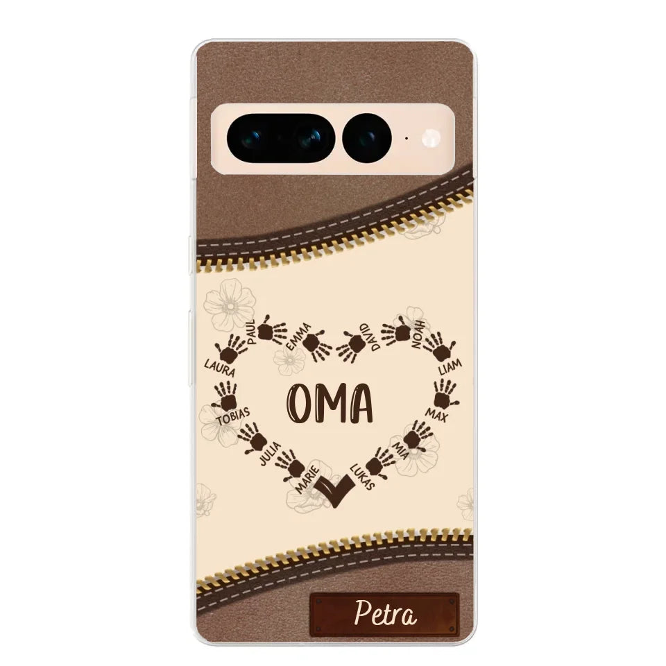 Favoriete Hart Leren Look - Gepersonaliseerde Telefoonhoes