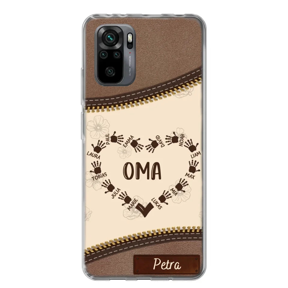 Favoriete Hart Leren Look - Gepersonaliseerde Telefoonhoes