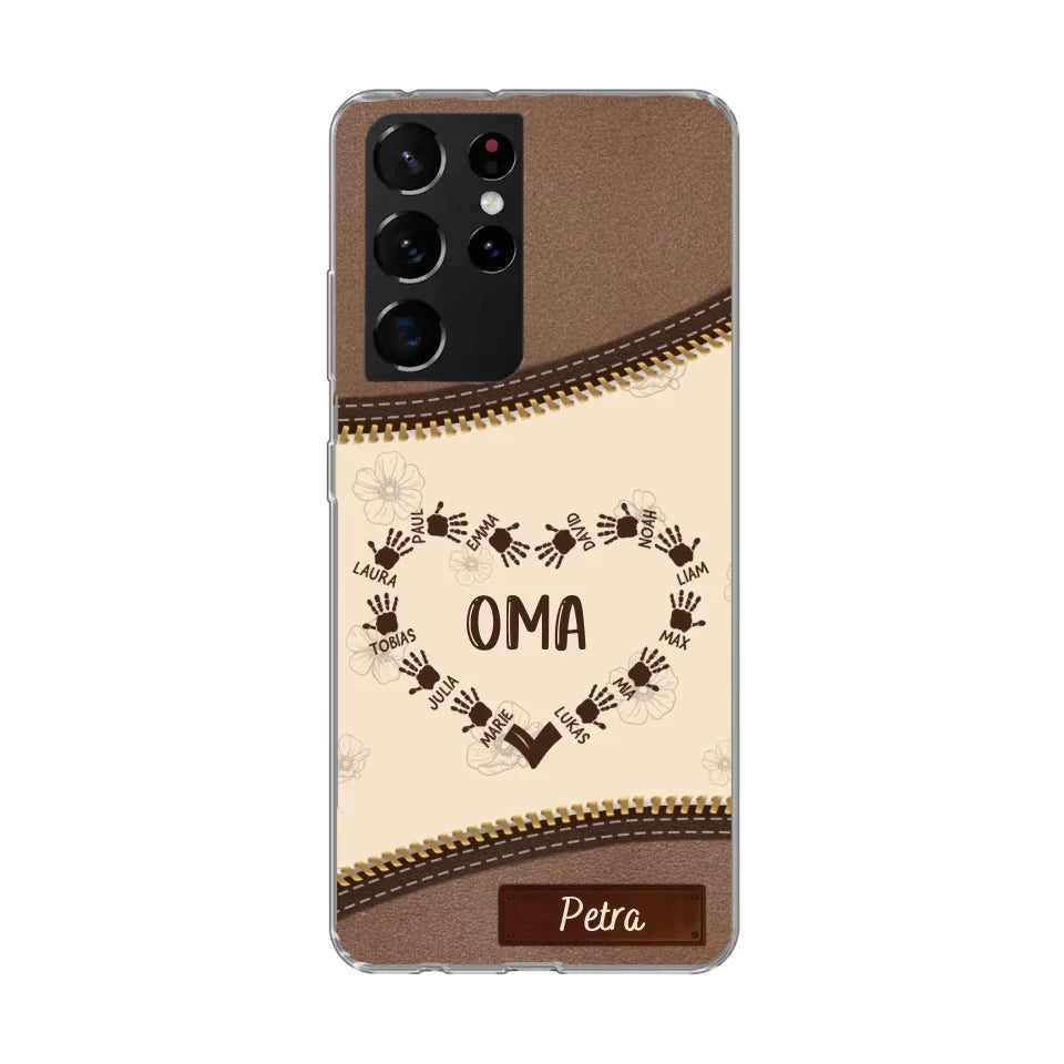 Favoriete Hart Leren Look - Gepersonaliseerde Telefoonhoes