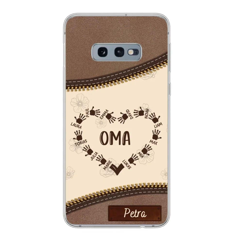 Favoriete Hart Leren Look - Gepersonaliseerde Telefoonhoes