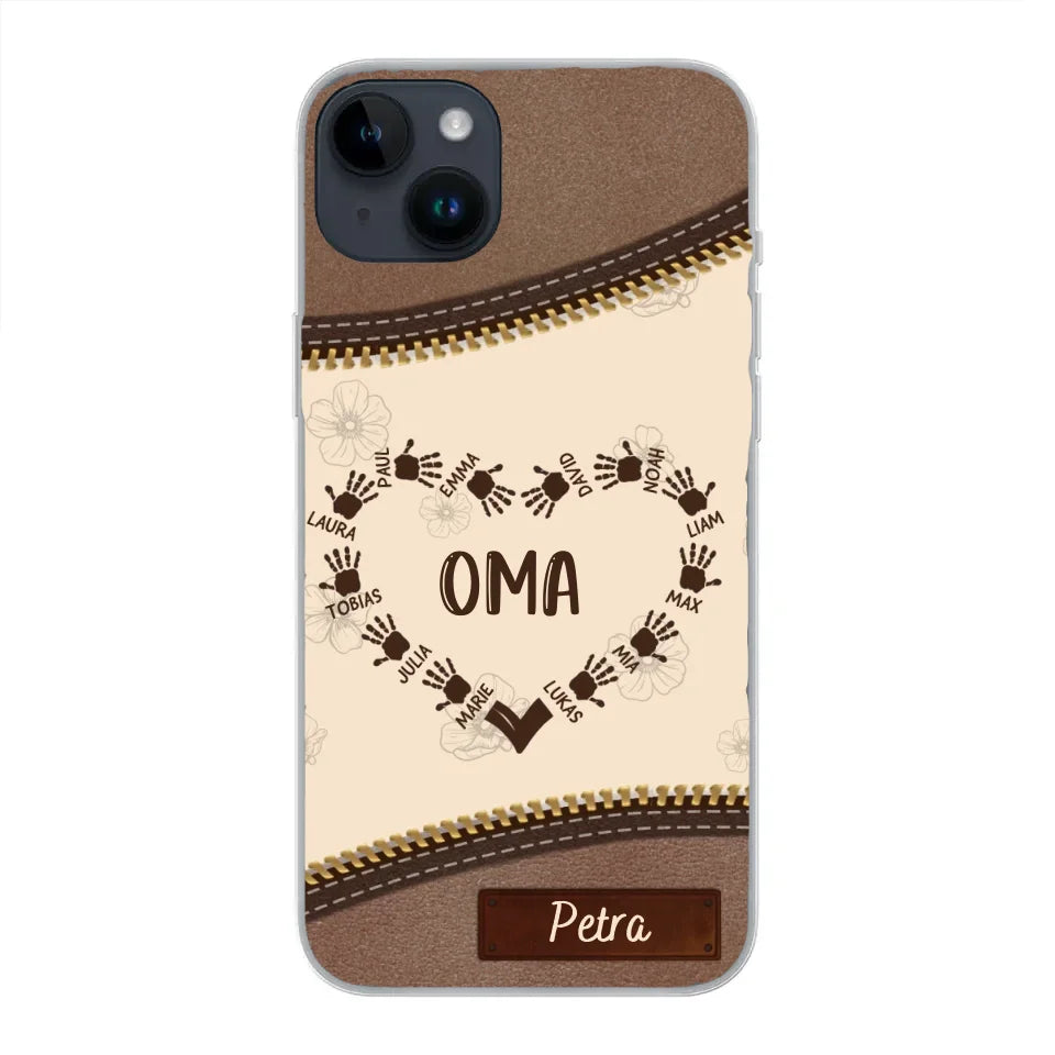 Favoriete Hart Leren Look - Gepersonaliseerde Telefoonhoes