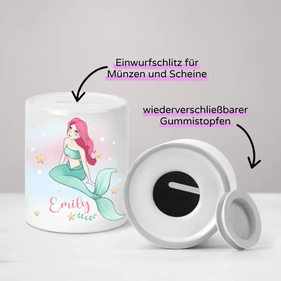 Zeemeermin - Gepersonaliseerde spaarpot