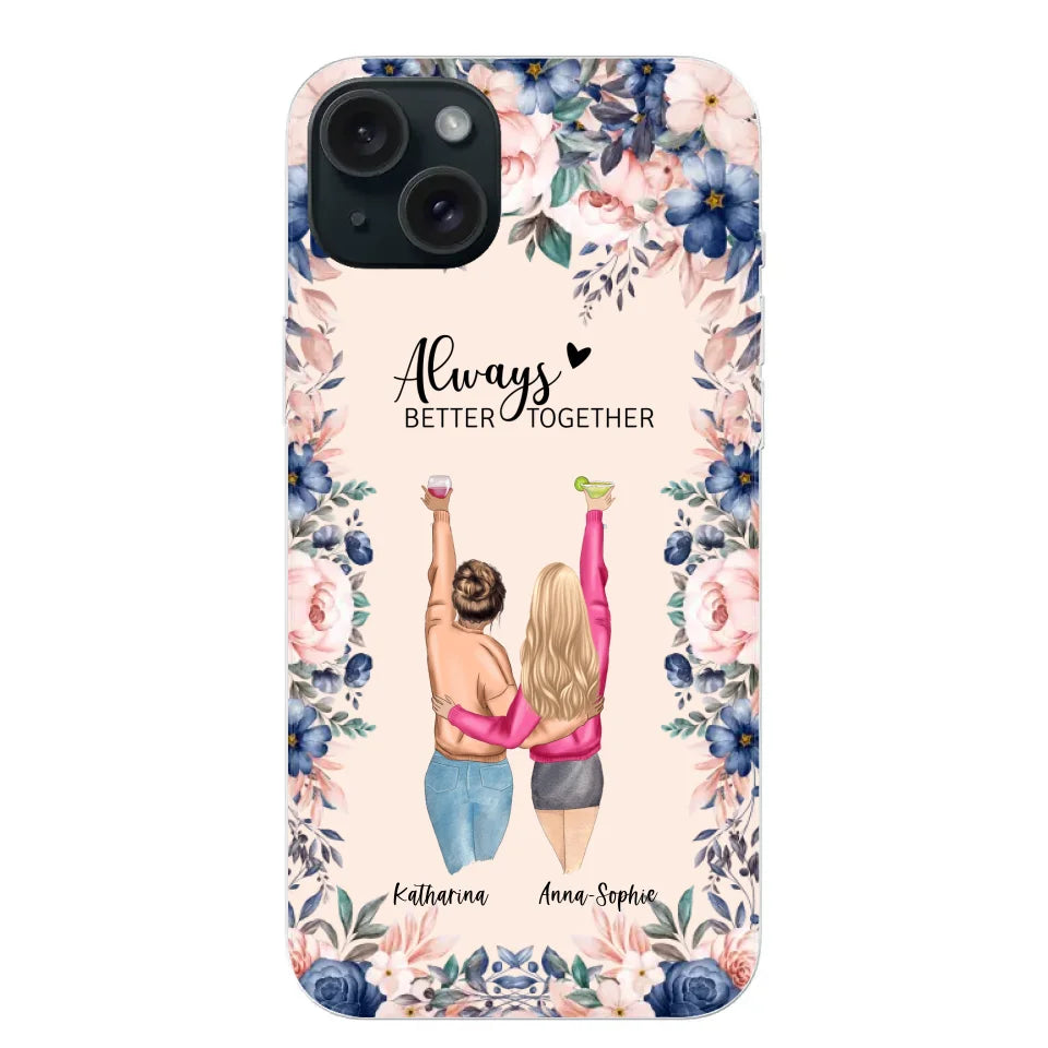 Beste vrienden voor altijd - Gepersonaliseerde telefoonhoesje