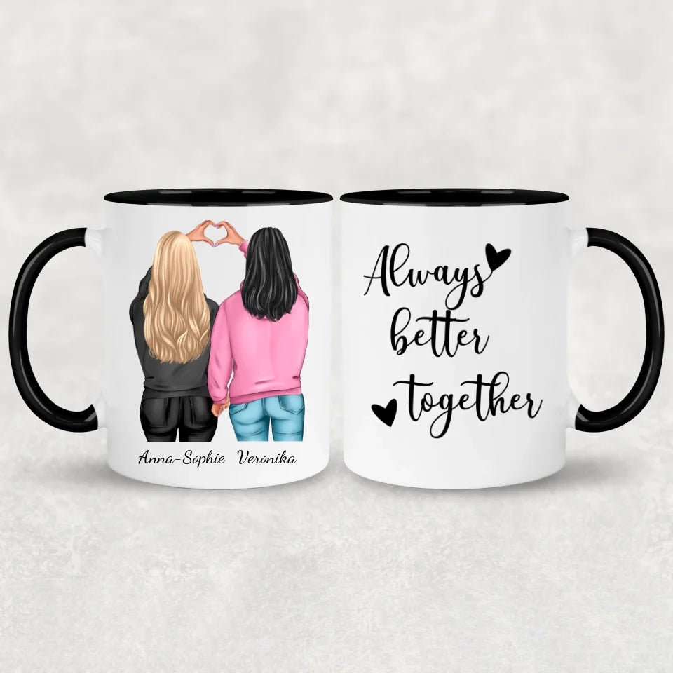 Winter Besties - Gepersonaliseerde mok