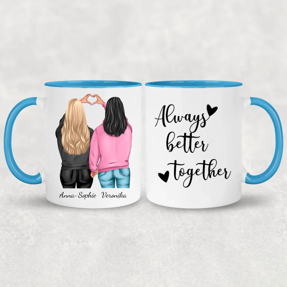 Winter Besties - Gepersonaliseerde mok