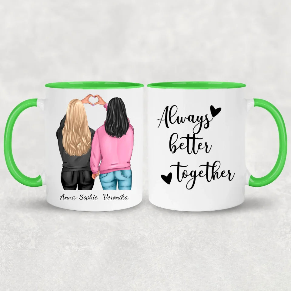 Winter Besties - Gepersonaliseerde mok