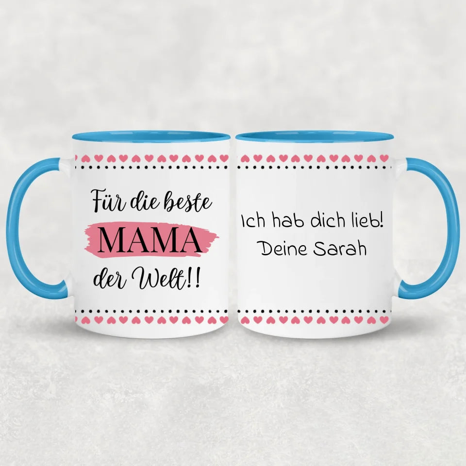 Voor de beste moeder ter wereld! - Gepersonaliseerde mok