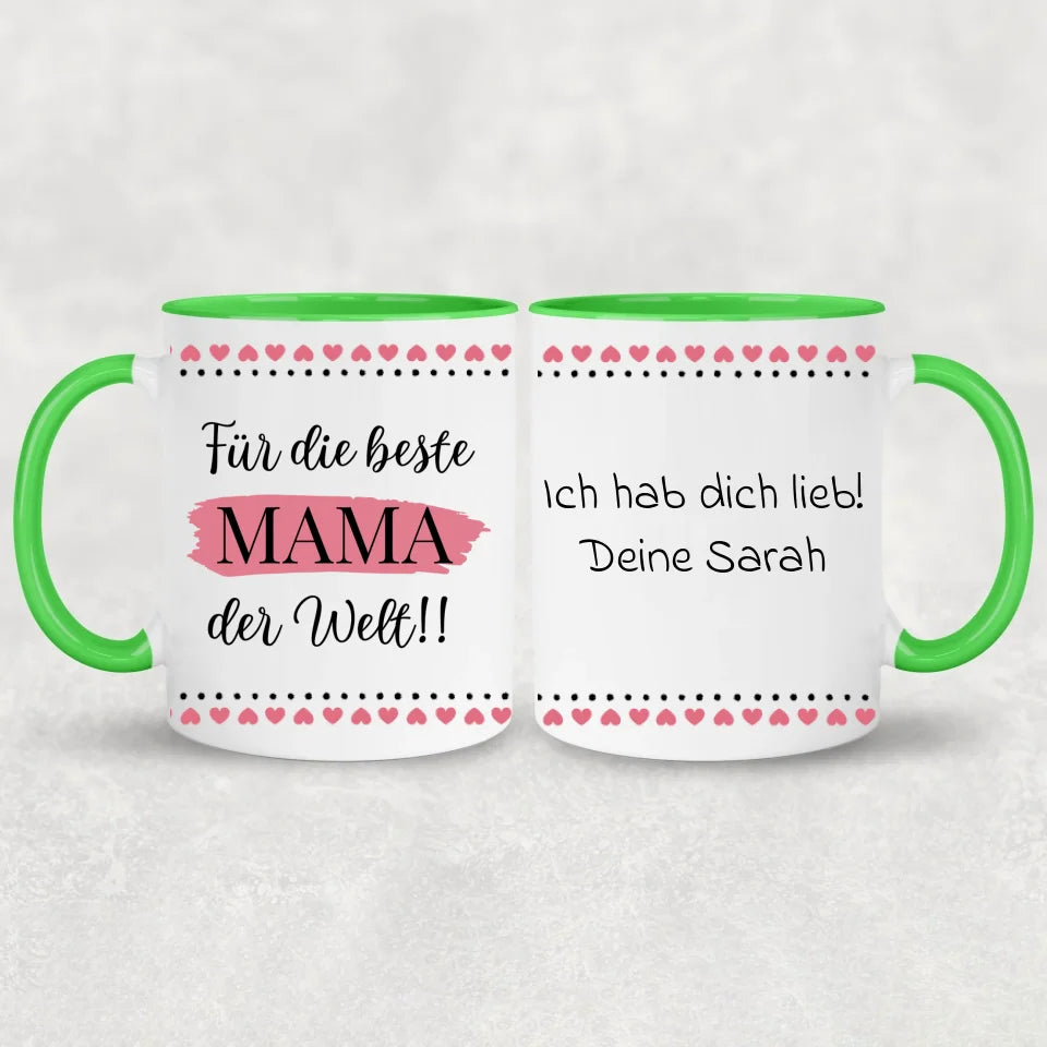 Voor de beste moeder ter wereld! - Gepersonaliseerde mok