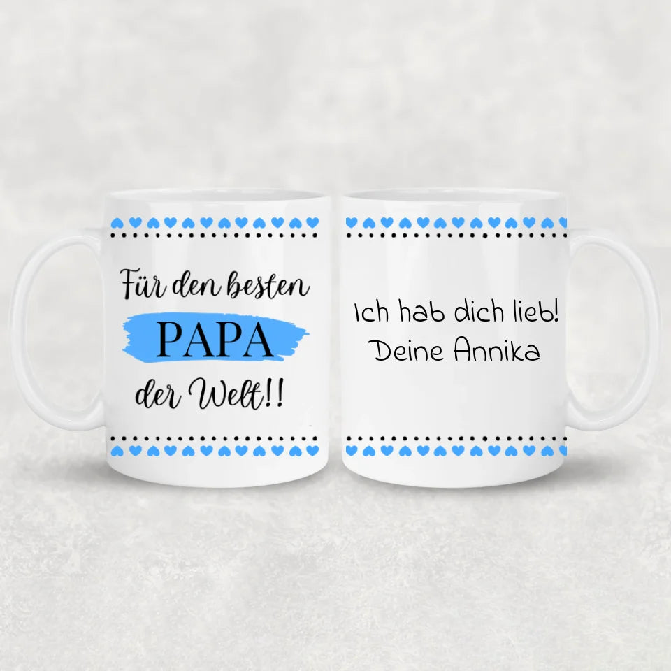 Voor de beste vader ter wereld! - Gepersonaliseerde mok