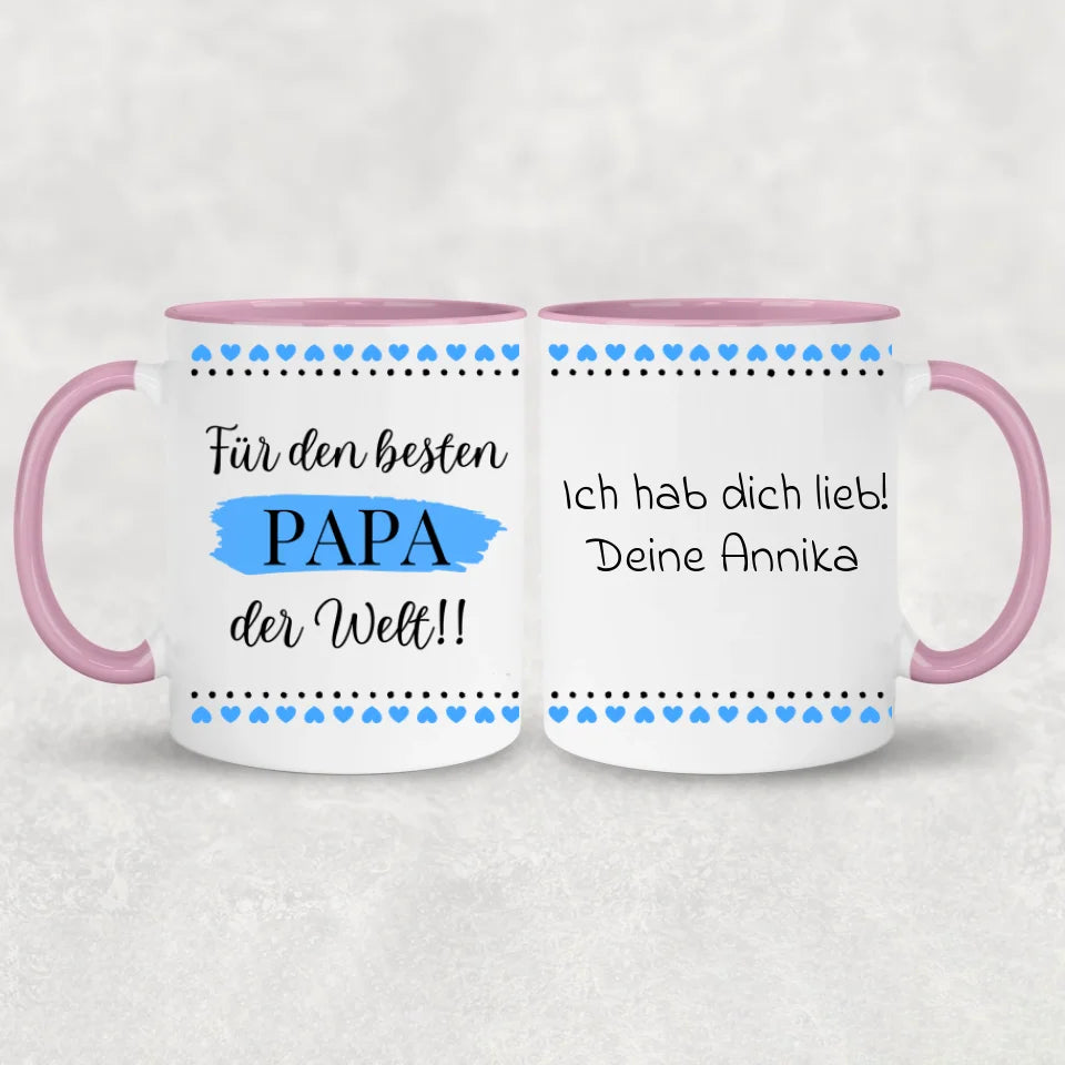 Voor de beste vader ter wereld! - Gepersonaliseerde mok