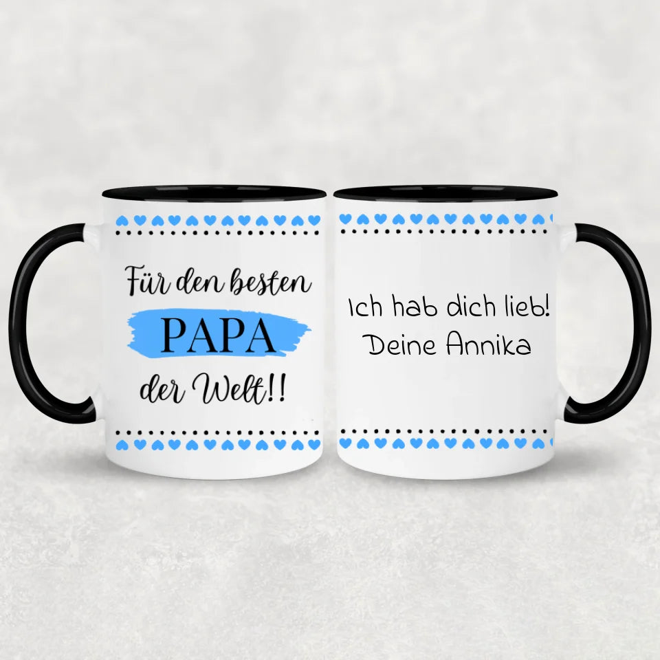 Voor de beste vader ter wereld! - Gepersonaliseerde mok