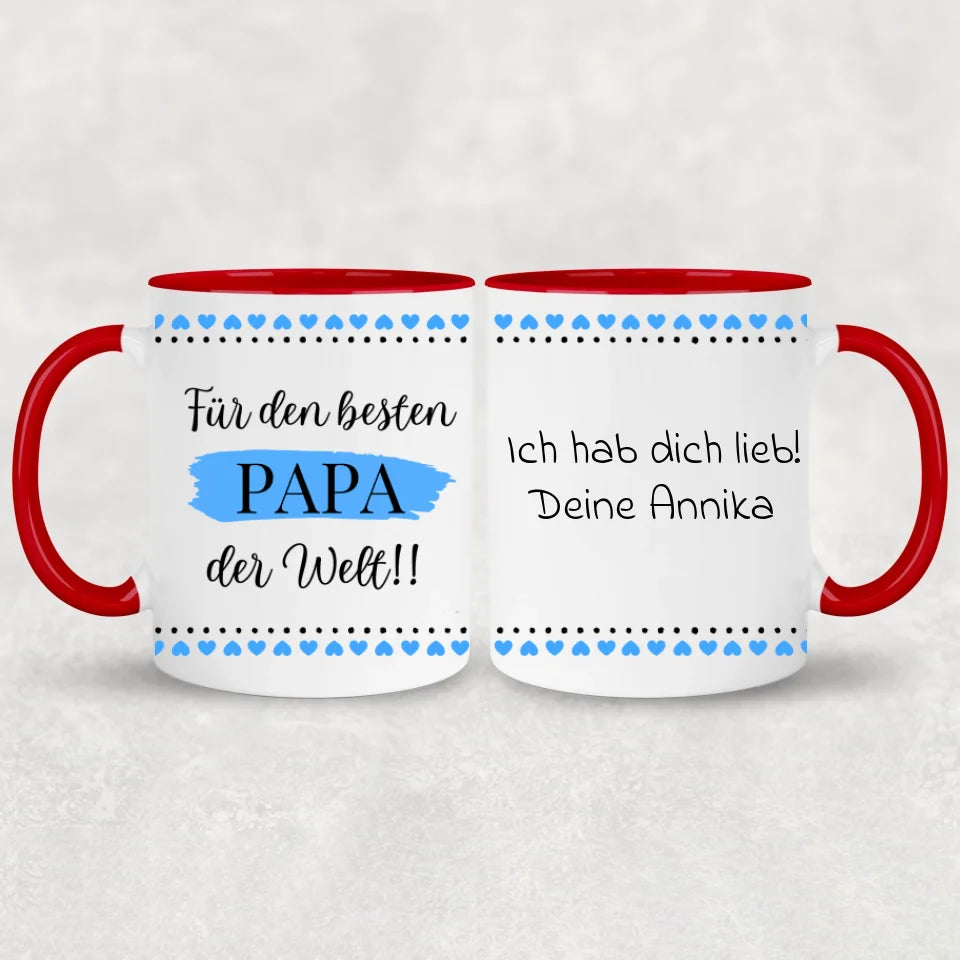 Voor de beste vader ter wereld! - Gepersonaliseerde mok