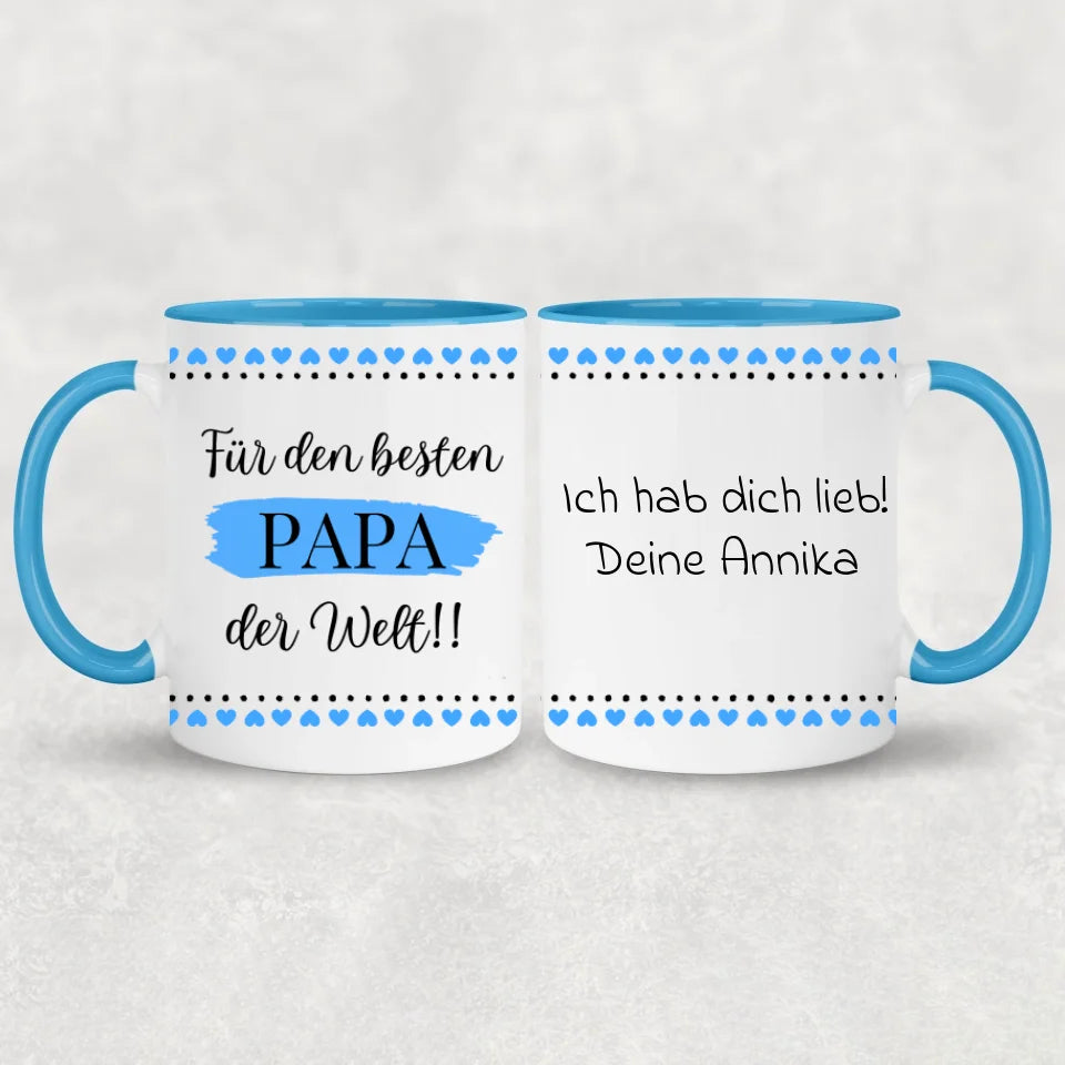 Voor de beste vader ter wereld! - Gepersonaliseerde mok