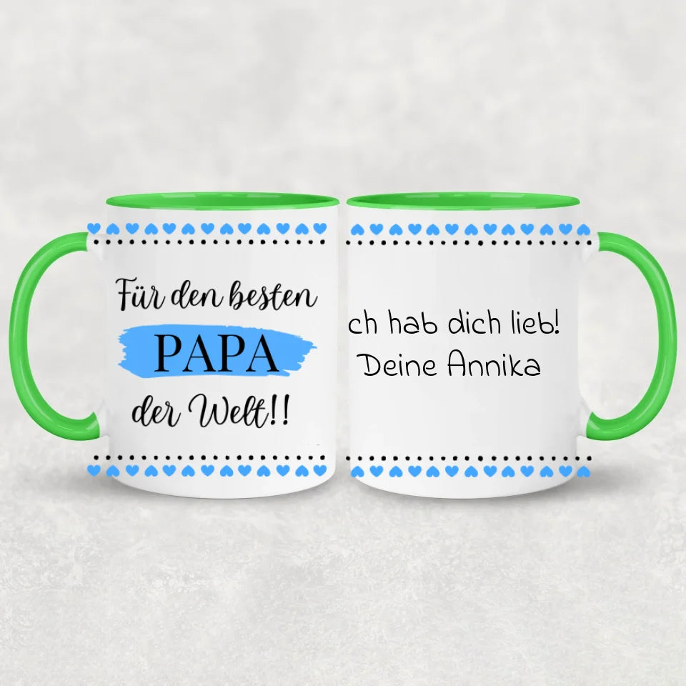 Voor de beste vader ter wereld! - Gepersonaliseerde mok