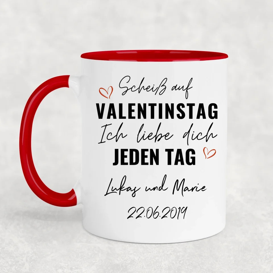 Valentijnsdag is kut! - Gepersonaliseerde mok