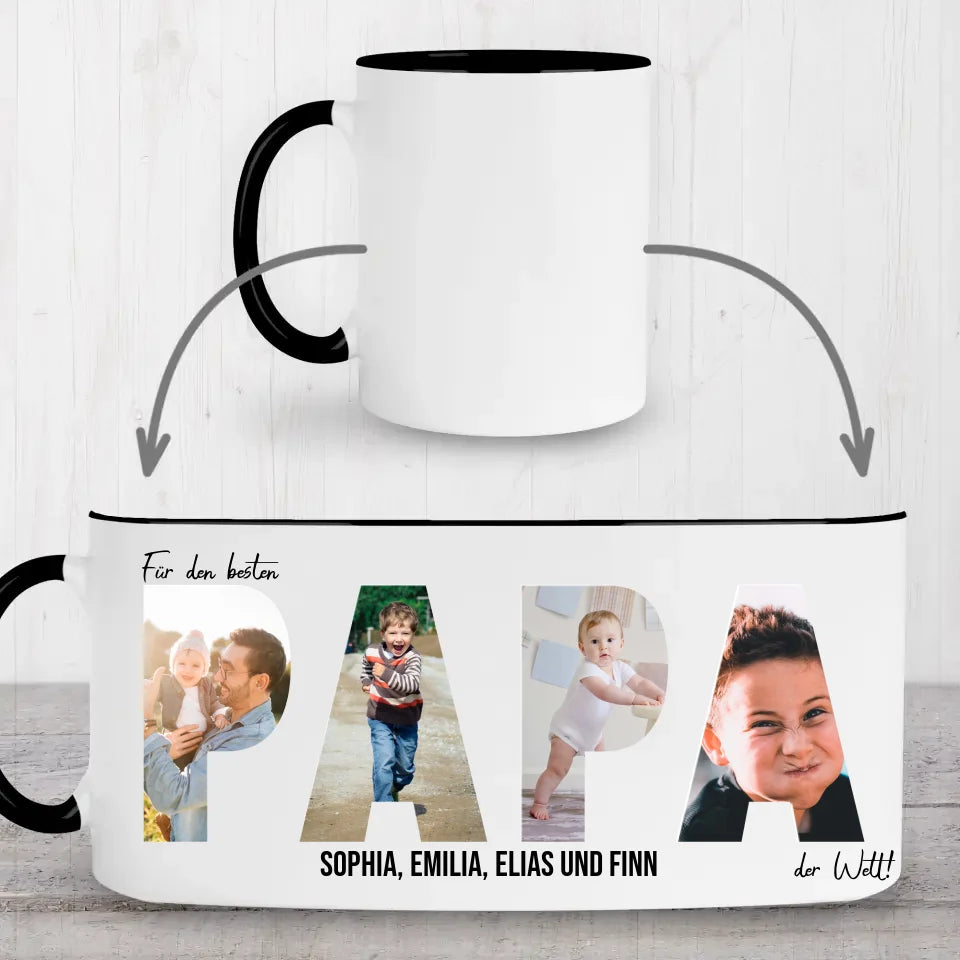 Letterkunst PAPA - Gepersonaliseerde mok