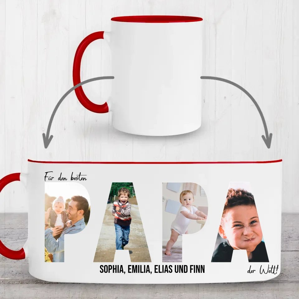 Letterkunst PAPA - Gepersonaliseerde mok