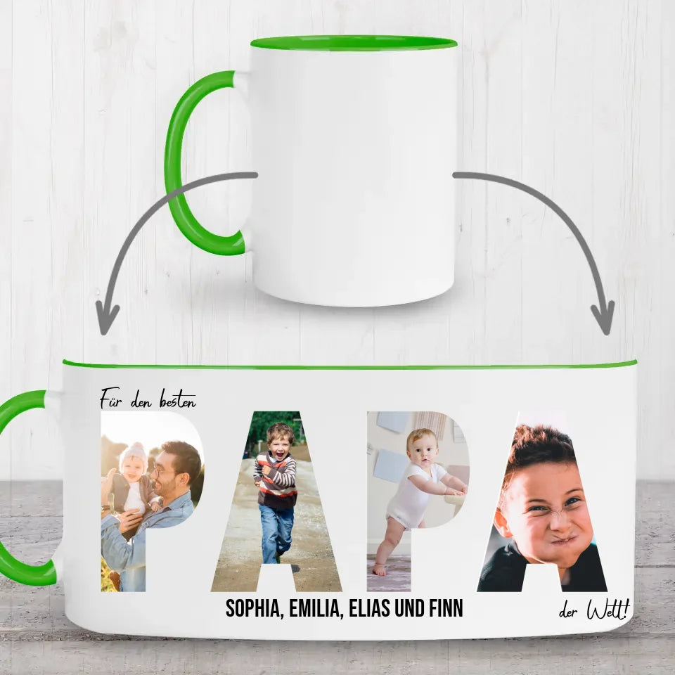 Letterkunst PAPA - Gepersonaliseerde mok