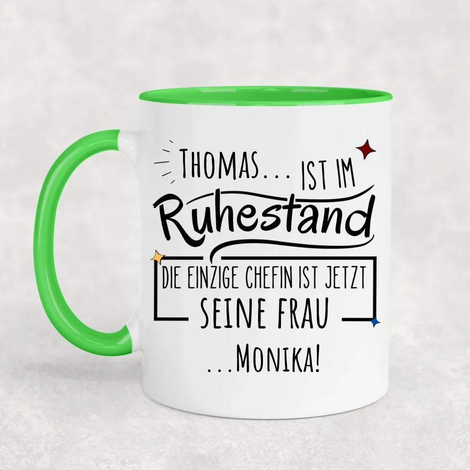 Pensioen - Gepersonaliseerde mok