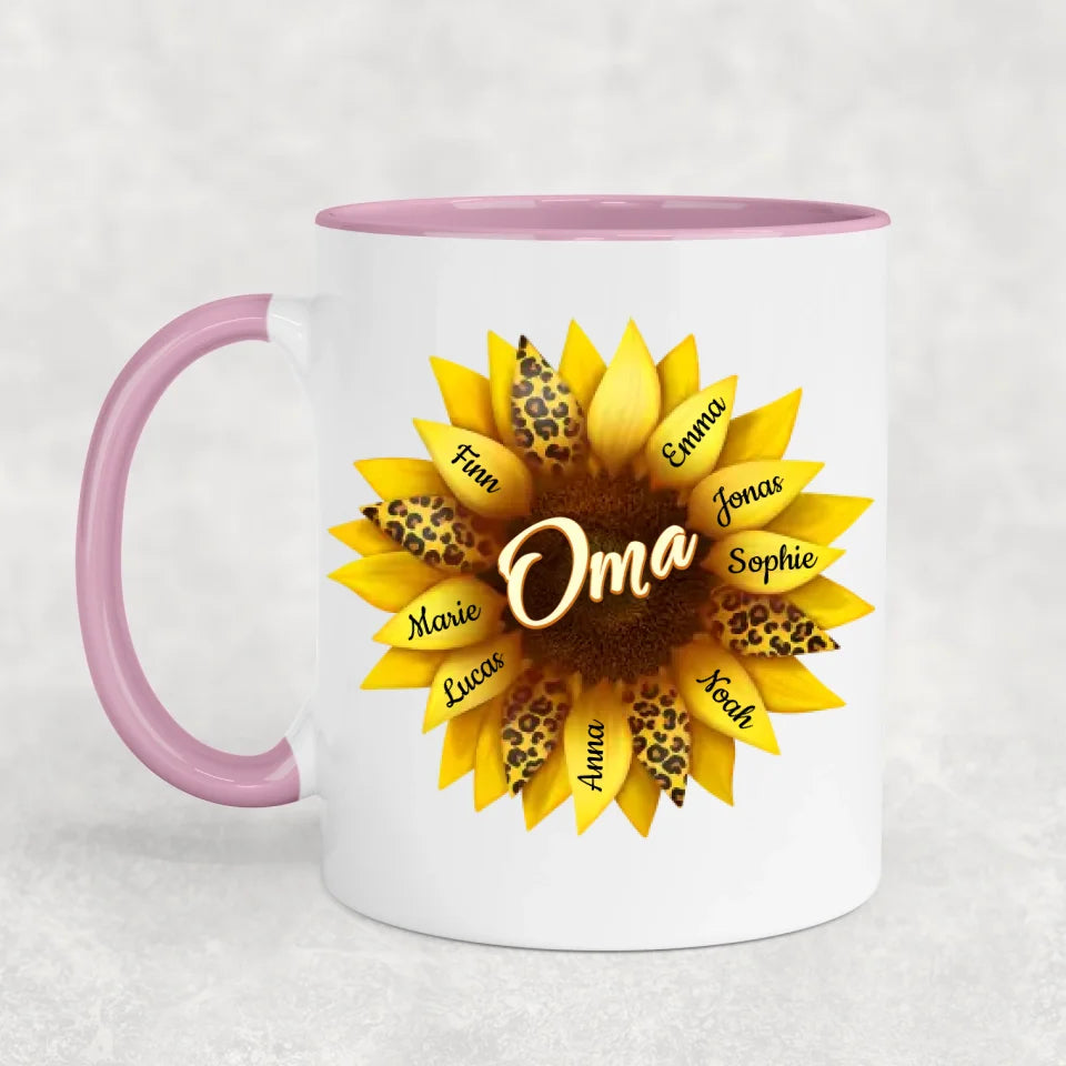 Favoriete bloemen - Gepersonaliseerde mok