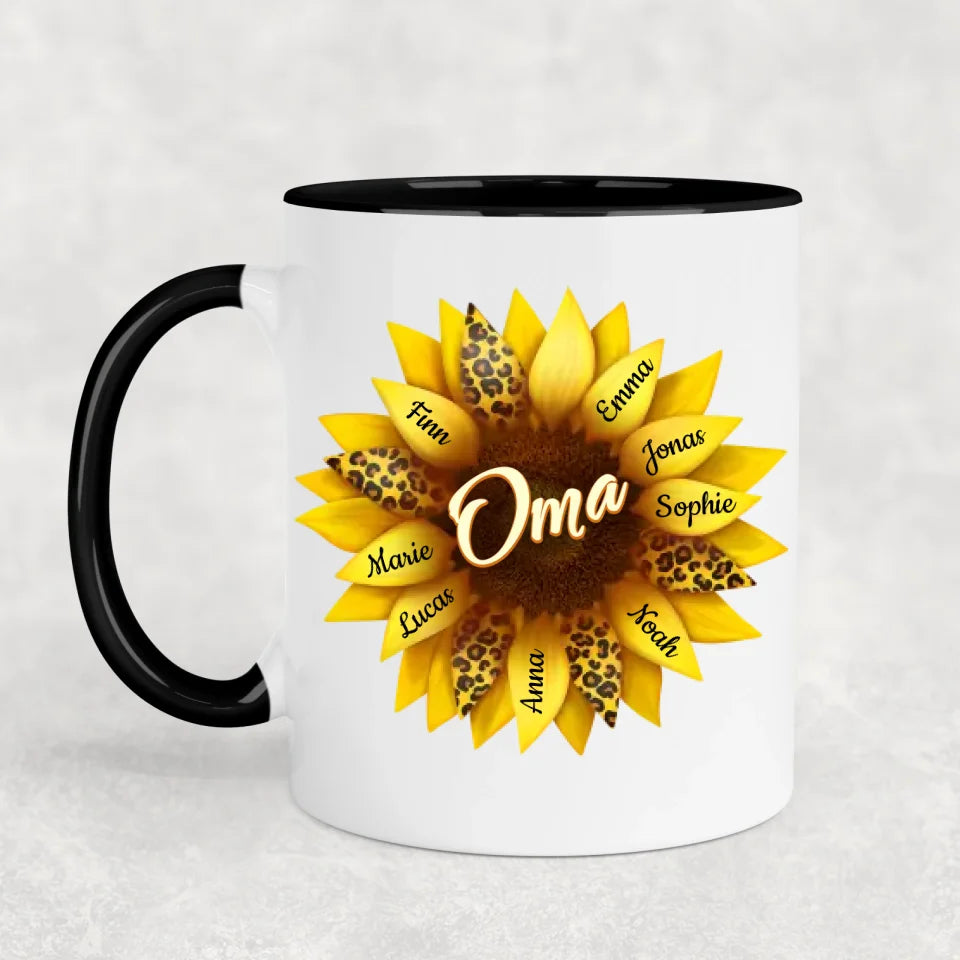 Favoriete bloemen - Gepersonaliseerde mok