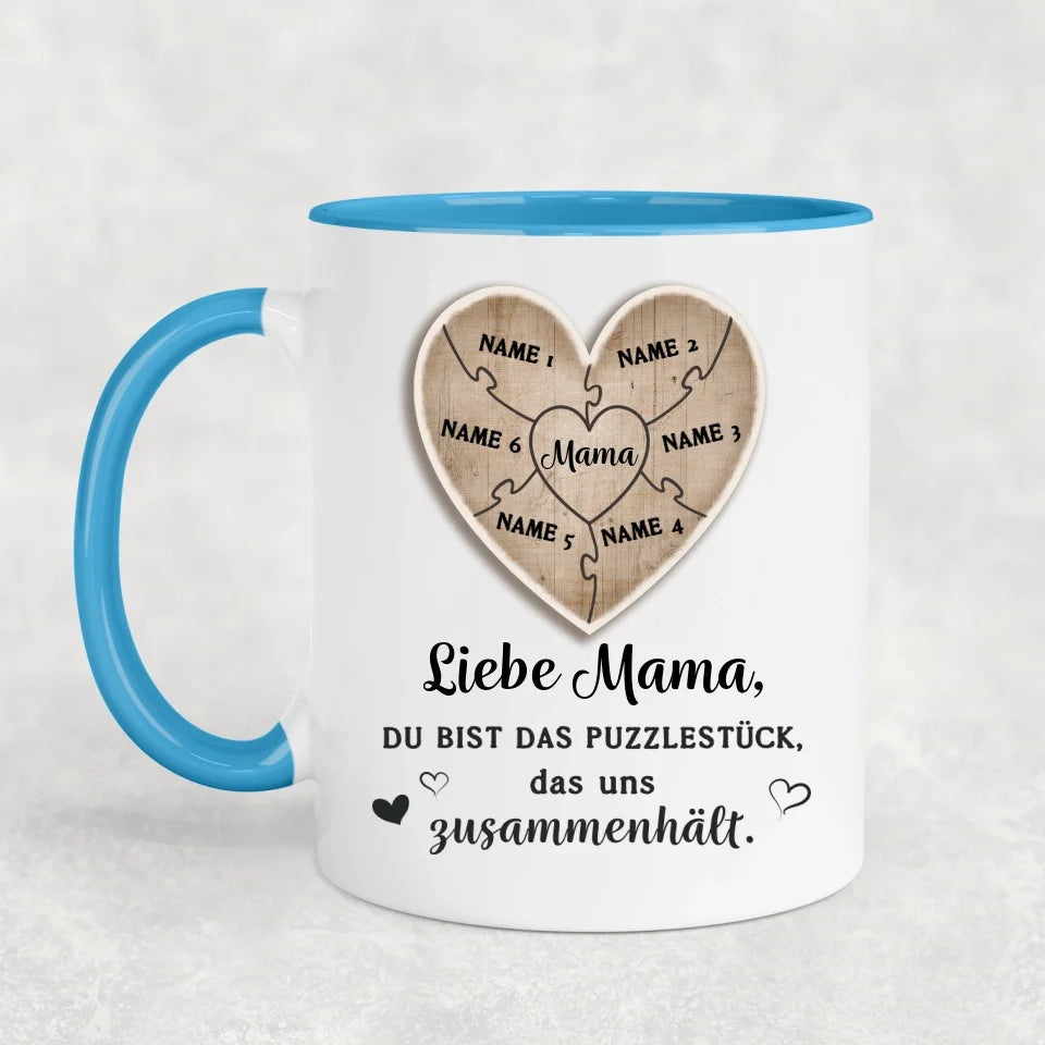 Puzzelstukje - Gepersonaliseerde mok