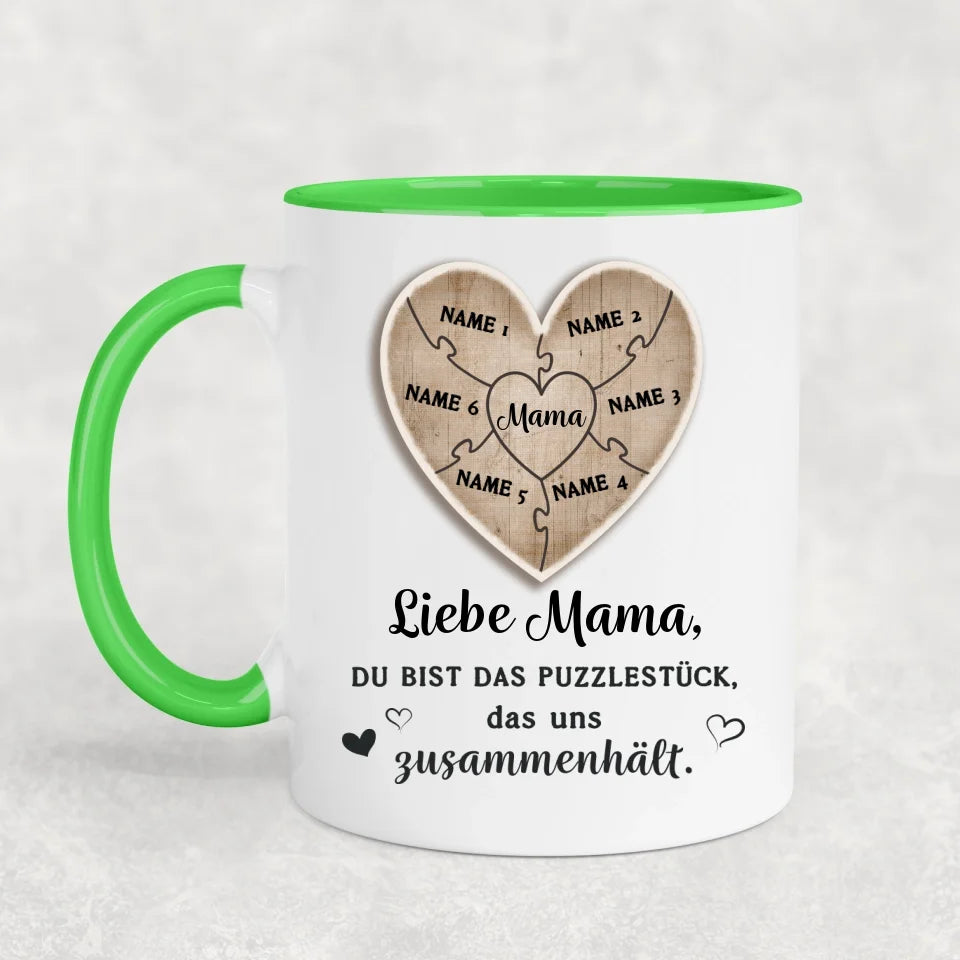Puzzelstukje - Gepersonaliseerde mok