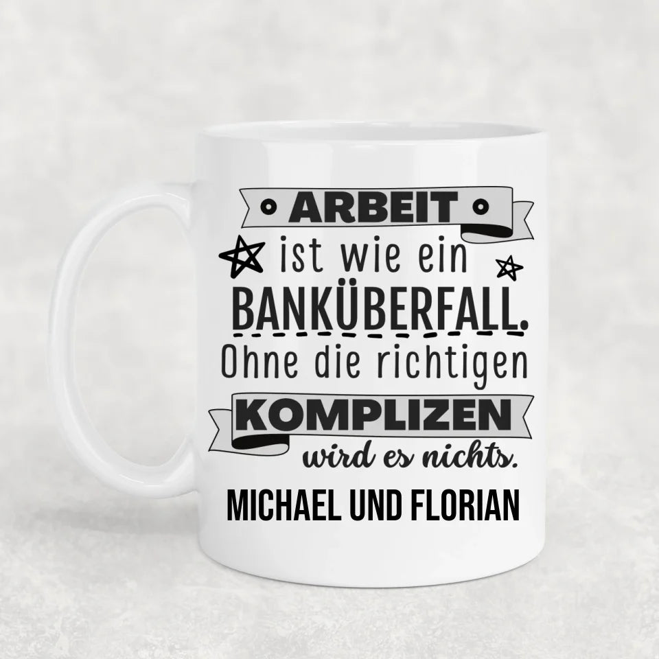 Bankoverval - Gepersonaliseerde mok