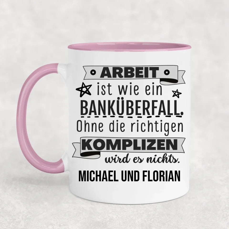 Bankoverval - Gepersonaliseerde mok