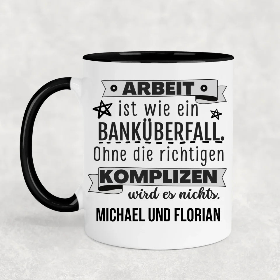 Bankoverval - Gepersonaliseerde mok